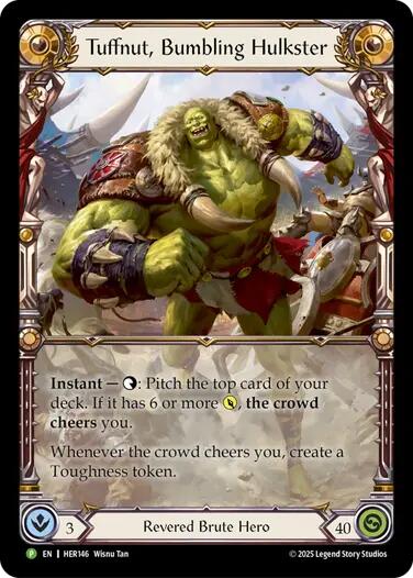 Image of Tuffnut, Bumbling Hulkster [HER146] (Promo)  Rainbow Foil