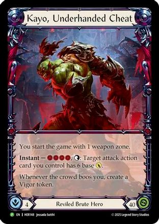 Image of Kayo, Underhanded Cheat [HER148] (Promo)  Rainbow Foil