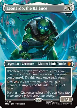Image of Leonardo, the Balance (Borderless) [Teenage Mutant Ninja Turtles Commander]