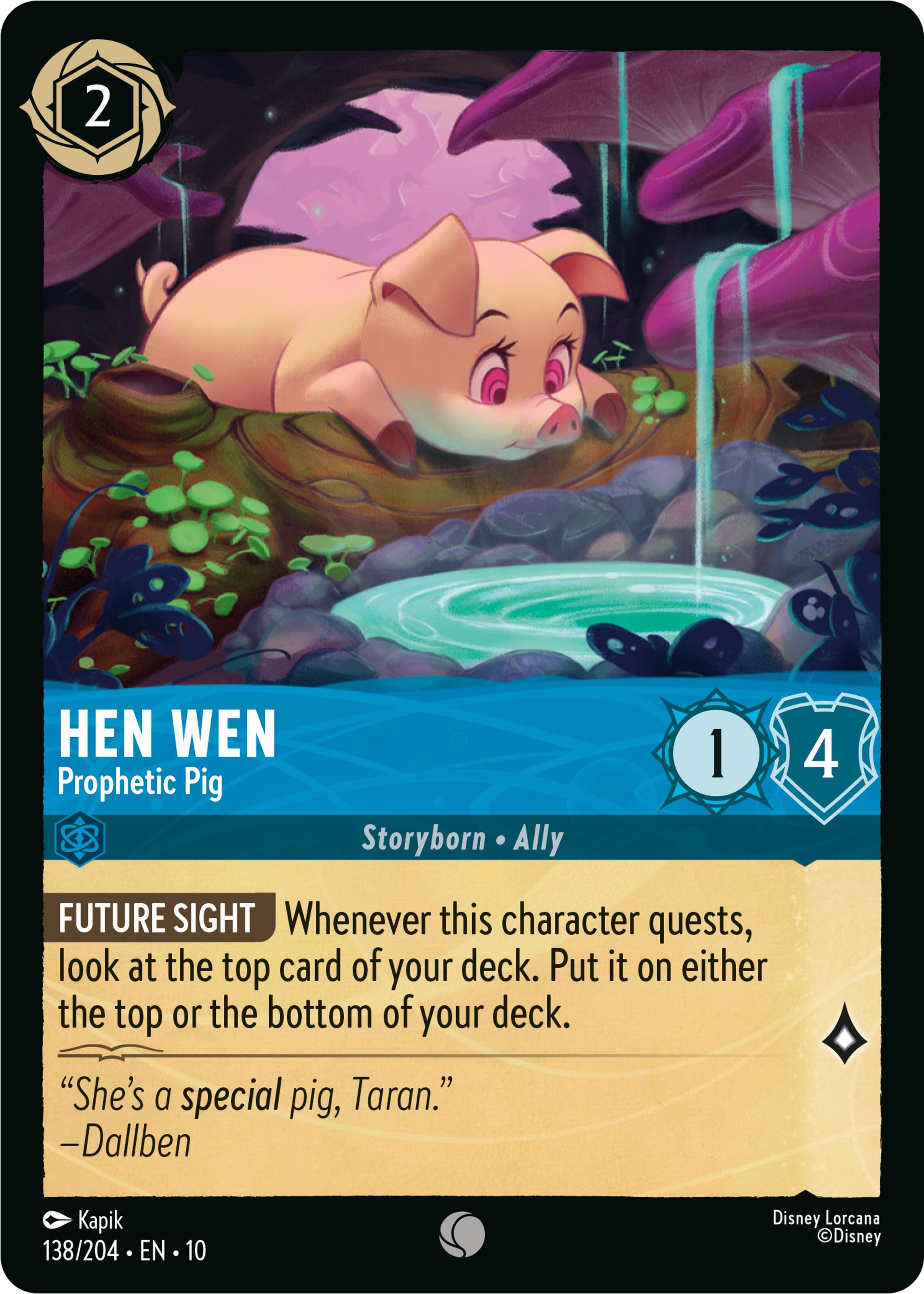 Image of Hen Wen - Prophetic Pig (138/204) [Whispers in the Well]