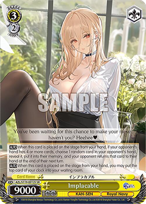Image of Implacable (AZL/S119-E012S SR) [Azur Lane Vol. 2]