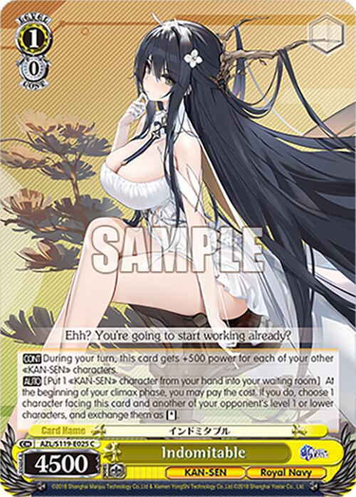 Image of Indomitable (AZL/S119-E025 C) [Azur Lane Vol. 2]