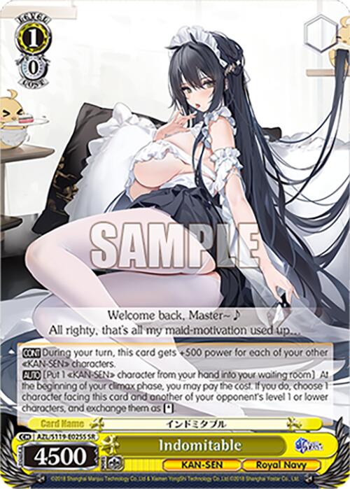 Image of Indomitable (AZL/S119-E025S SR) [Azur Lane Vol. 2]