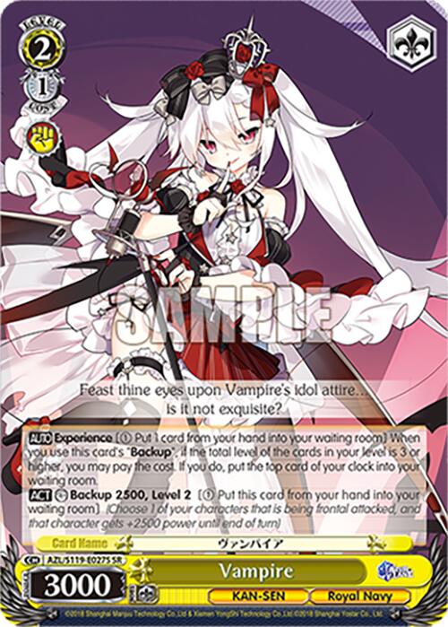 Image of Vampire (AZL/S119-E027S SR) [Azur Lane Vol. 2]