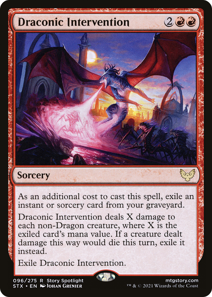 Image of Draconic Intervention [Strixhaven: School of Mages]