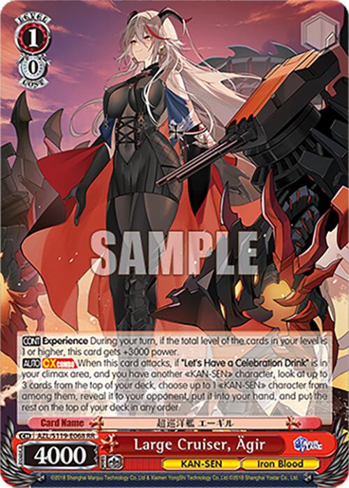 Image of Large Cruiser, Agir (AZL/S119-E068 RR) [Azur Lane Vol. 2]