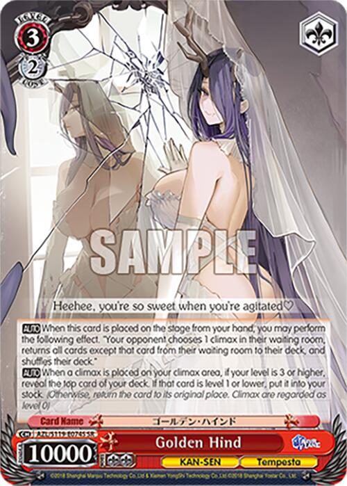 Image of Golden Hind (AZL/S119-E074S SR) [Azur Lane Vol. 2]