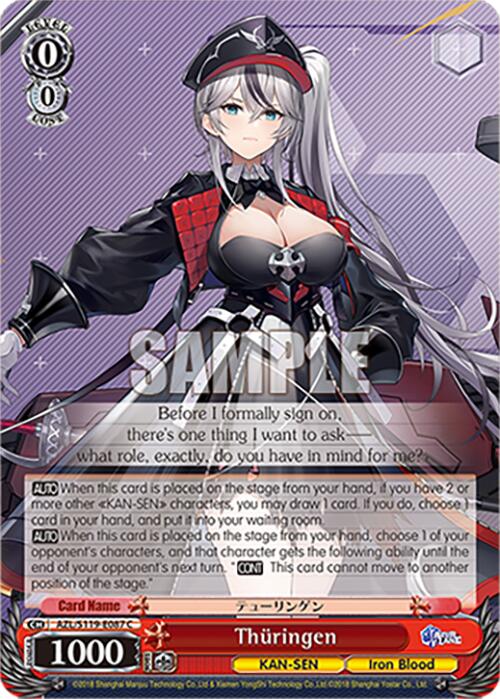 Image of Thuringen (AZL/S119-E087 C) [Azur Lane Vol. 2]