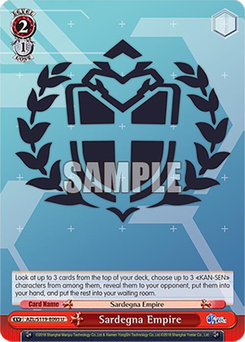 Image of Sardegna Empire (AZL/S119-E093 U) [Azur Lane Vol. 2]