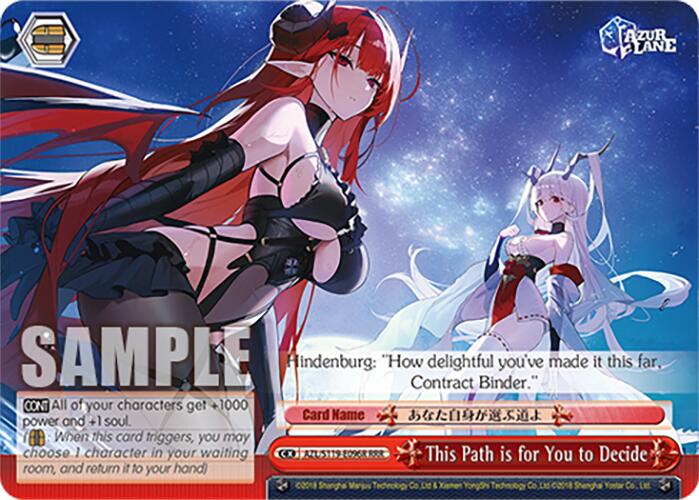 Image of This Path is for You to Decide (AZL/S119-E096R RRR) [Azur Lane Vol. 2]
