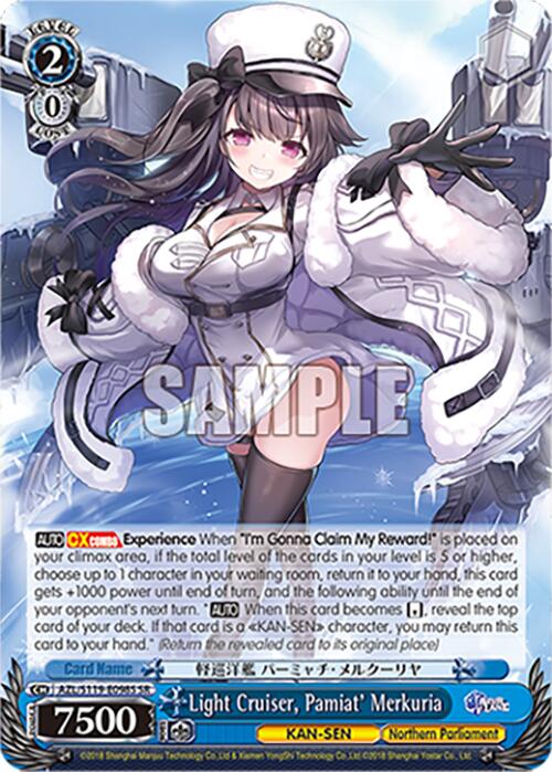 Image of Light Cruiser, Pamiat' Merkuria (AZL/S119-E098S SR) [Azur Lane Vol. 2]