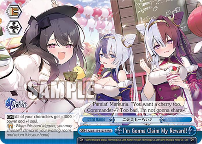 Image of I'm Gonna Claim My Reward! (AZL/S119-E127R RRR) [Azur Lane Vol. 2]