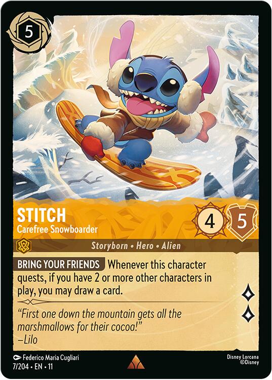 Image of Stitch - Carefree Snowboarder (7/204) [Winterspell]