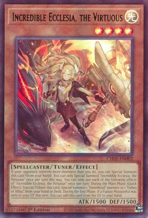 Image of Incredible Ecclesia, the Virtuous [CH01-EN002] Ultra Rare
