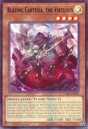 Image of Blazing Cartesia, the Virtuous [CH01-EN004] Ultra Rare