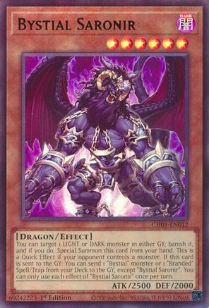 Image of Bystial Saronir [CH01-EN012] Ultra Rare