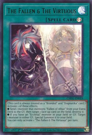 Image of The Fallen & The Virtuous [CH01-EN019] Ultra Rare