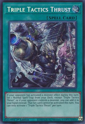 Image of Triple Tactics Thrust (Secret Rare) [CH01-EN030] Secret Rare