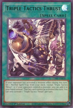 Image of Triple Tactics Thrust [CH01-EN030] Ultra Rare