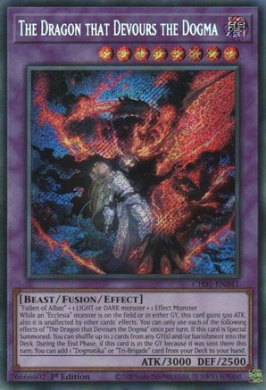 Image of The Dragon that Devours the Dogma (Secret Rare) [CH01-EN041] Secret Rare