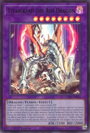 Image of Titaniklad the Ash Dragon [CH01-EN046] Ultra Rare