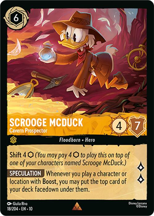 Image of Scrooge McDuck - Cavern Prospector (18/204) [Whispers in the Well]