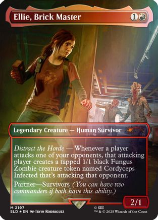 Image of Ellie, Brick Master (Rainbow Foil) (SLD-2197) - Secret Lair Drop Series Foil