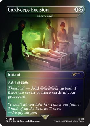 Image of Cordyceps Excision - Cabal Ritual (Rainbow Foil) (SLD-2199) - Secret Lair Drop Series Foil