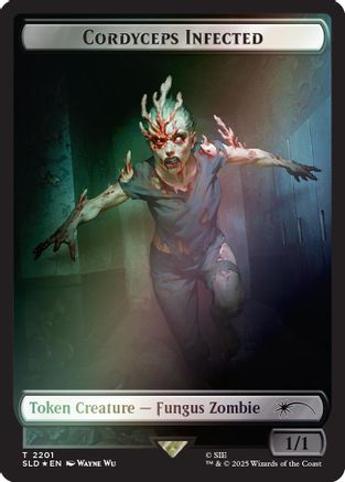 Image of Cordyceps Infected Token (2201) (Rainbow Foil) (SLD-2201) - Secret Lair Drop Series Foil