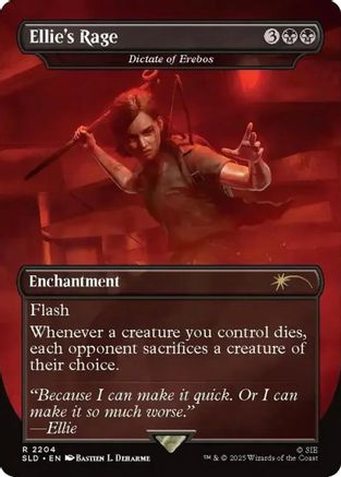 Image of Ellie's Rage - Dictate of Erebos (SLD-2204) - Secret Lair Drop Series