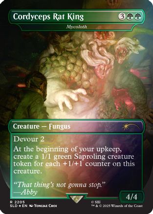 Image of Cordyceps Rat King - Mycoloth (Rainbow Foil) (SLD-2205) - Secret Lair Drop Series Foil