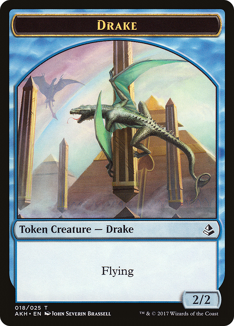 Image of Drake Token (AKH-018) - Amonkhet Tokens Foil