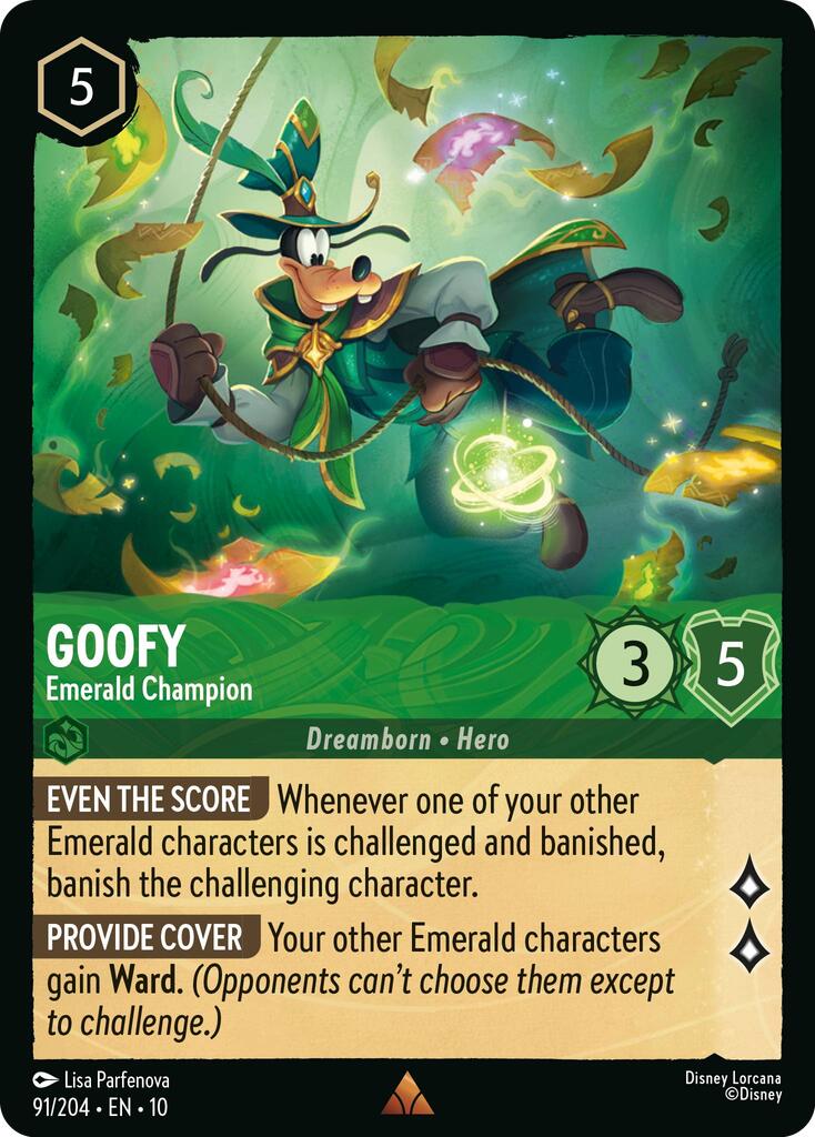 Image of Goofy - Emerald Champion (91/204) [Whispers in the Well]