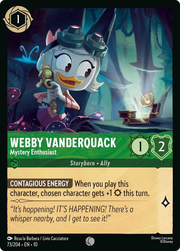 Image of Webby Vanderquack - Mystery Enthusiast (73/204) [Whispers in the Well]