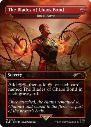 Image of The Blades of Chaos Bond - Rite of Flame (SLD-2209) - Secret Lair Drop Series Foil