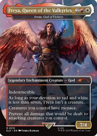 Image of Freya, Queen of the Valkyries - Iroas, God of Victory (SLD-2215) - Secret Lair Drop Series Foil