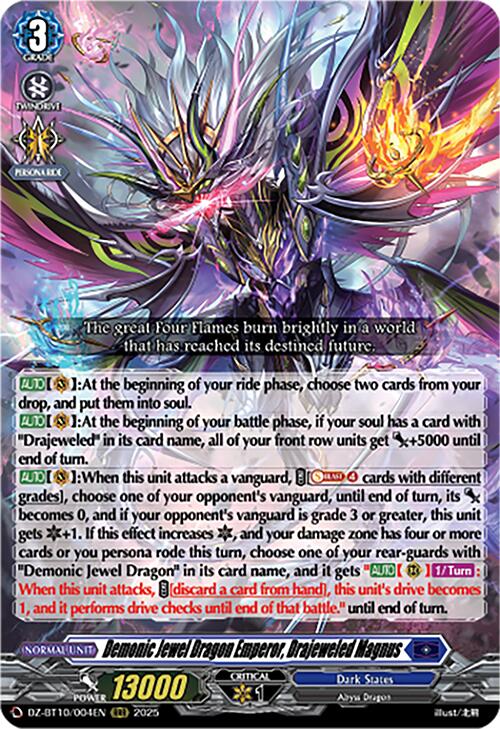 Image of Demonic Jewel Dragon Emperor, Drajeweled Magnus (DZ-BT10/004EN) [Dragonsoul Resonance]