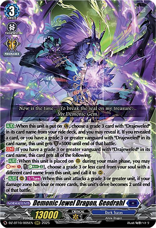 Image of Demonic Jewel Dragon, Geodrahl (DZ-BT10/005EN) [Dragonsoul Resonance]