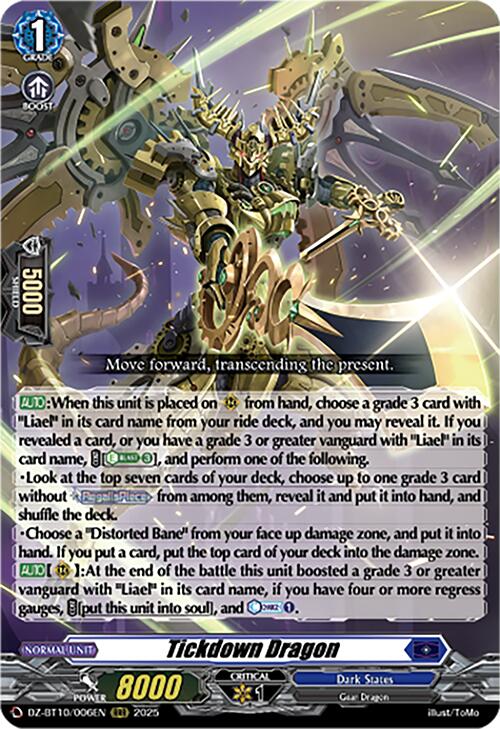 Image of Tickdown Dragon (DZ-BT10/006EN) [Dragonsoul Resonance]