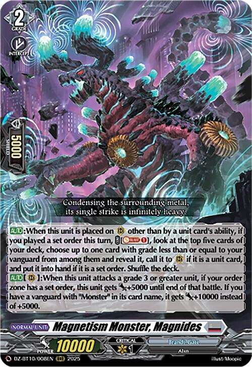Image of Magnetism Monster, Magnides (DZ-BT10/008EN) [Dragonsoul Resonance]