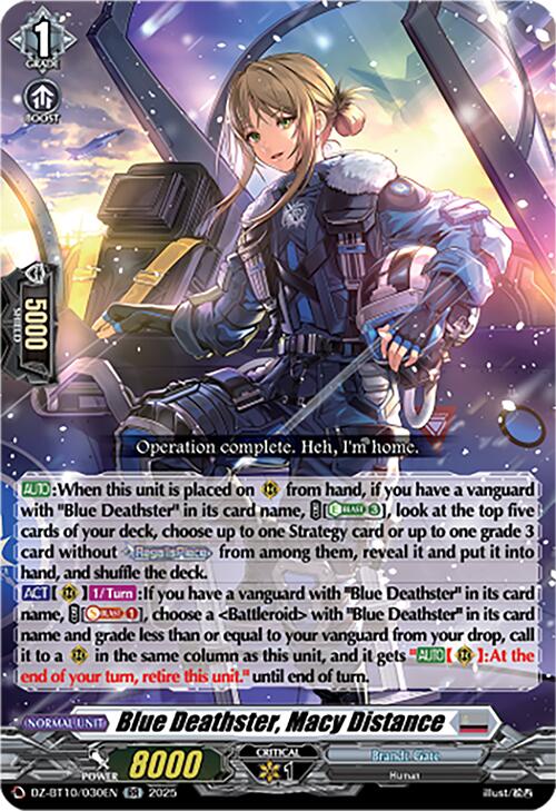 Image of Blue Deathster, Macy Distance (DZ-BT10/030EN) [Dragonsoul Resonance]