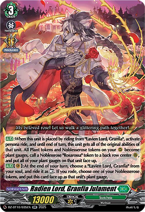 Image of Radien Lord, Granfia Julament (DZ-BT10/035EN) [Dragonsoul Resonance]