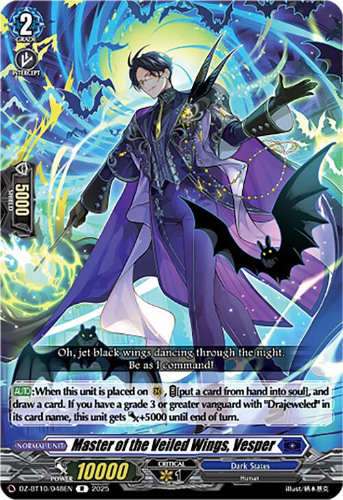 Image of Master of the Veiled Wings, Vesper (DZ-BT10/048EN) [Dragonsoul Resonance]