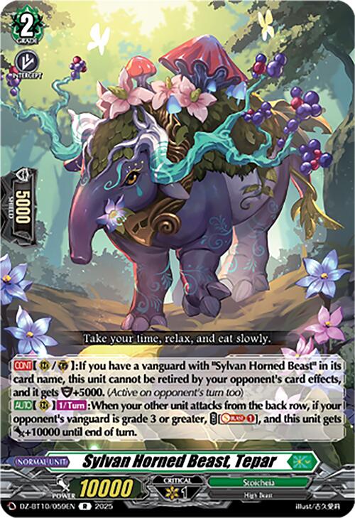 Image of Sylvan Horned Beast, Tepar (DZ-BT10/059EN) [Dragonsoul Resonance]