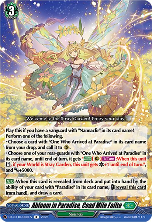 Image of Abloom in Paradise, Cead Mile Failte (DZ-BT10/062EN) [Dragonsoul Resonance]