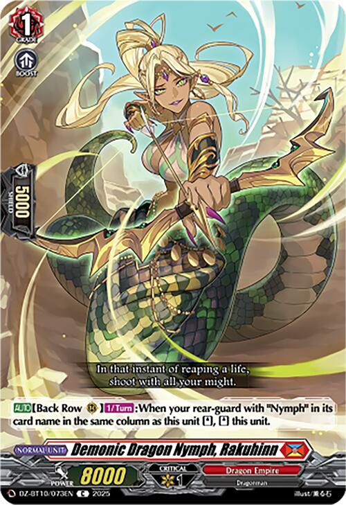 Image of Demonic Dragon Nymph, Rakuhinn (DZ-BT10/073EN) [Dragonsoul Resonance]