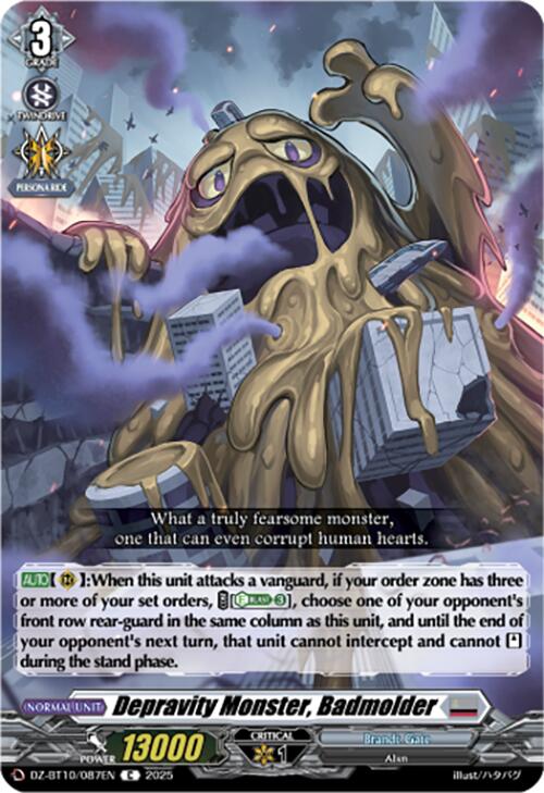 Image of Depravity Monster, Badmolder (DZ-BT10/087EN) [Dragonsoul Resonance]