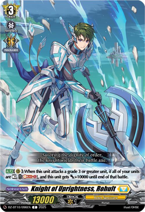 Image of Knight of Uprightness, Rohult (DZ-BT10/096EN) [Dragonsoul Resonance]