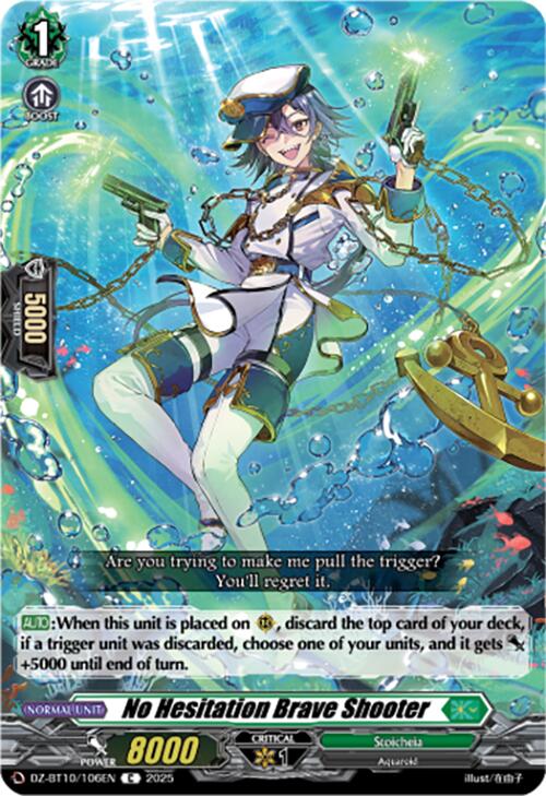 Image of No Hesitation Brave Shooter (DZ-BT10/106EN) [Dragonsoul Resonance]