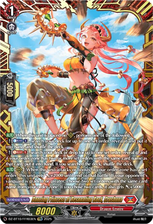 Image of Dancing Princess of Resonating Rock, Crushuna (FFR) (DZ-BT10/FFR03EN) [Dragonsoul Resonance]